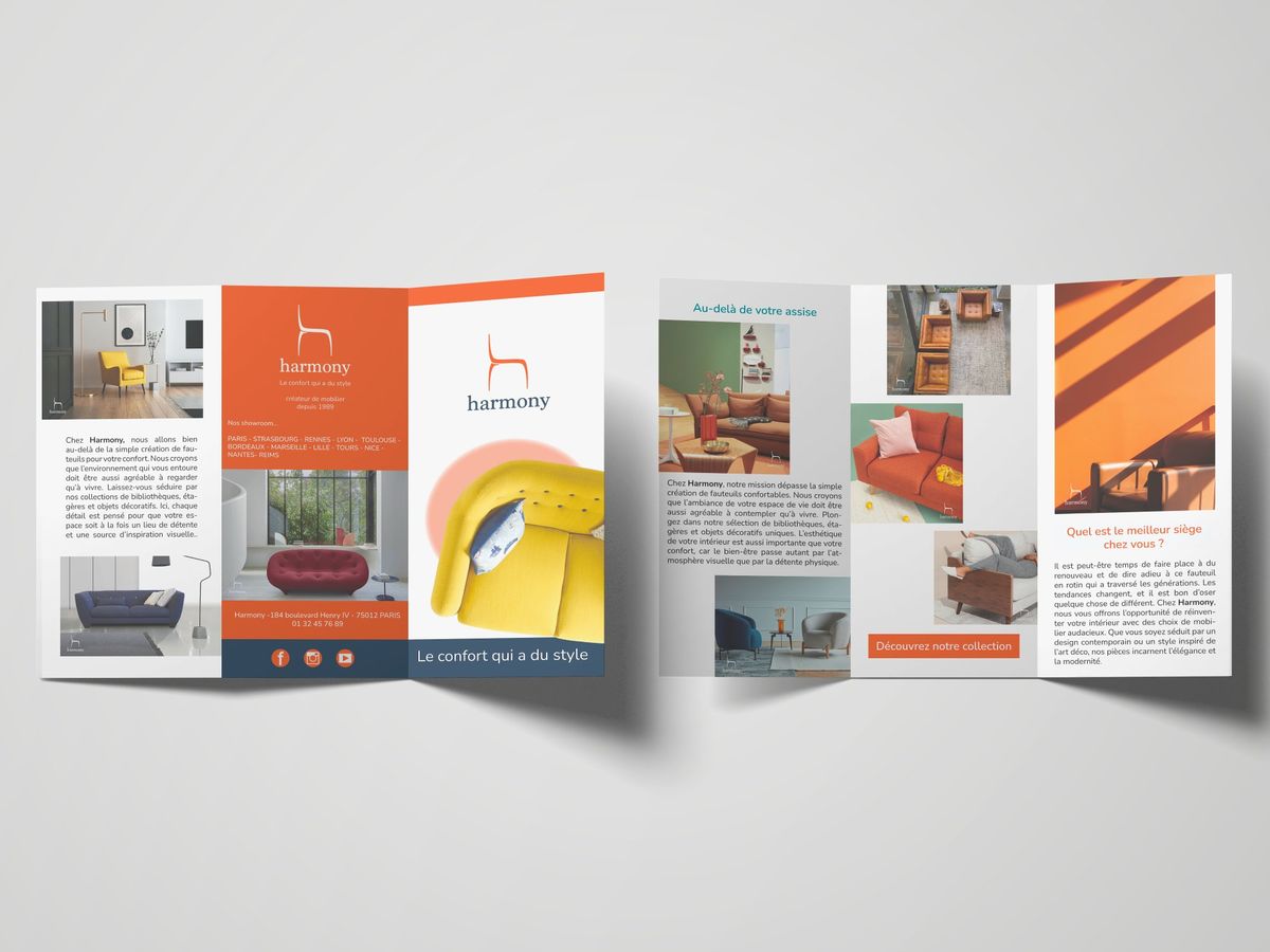 Harmony — Brochure 3 volets